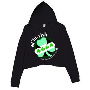 ChiRish St. Patrick's Day Chicago Irish Clover Crop Fleece Hoodie