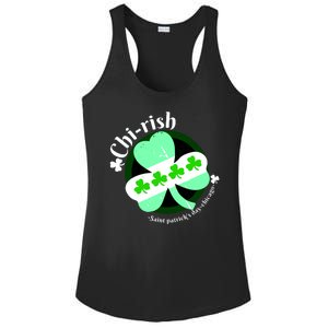 ChiRish St. Patrick's Day Chicago Irish Clover Ladies PosiCharge Competitor Racerback Tank