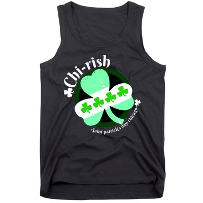 ChiRish St. Patrick's Day Chicago Irish Clover Tank Top