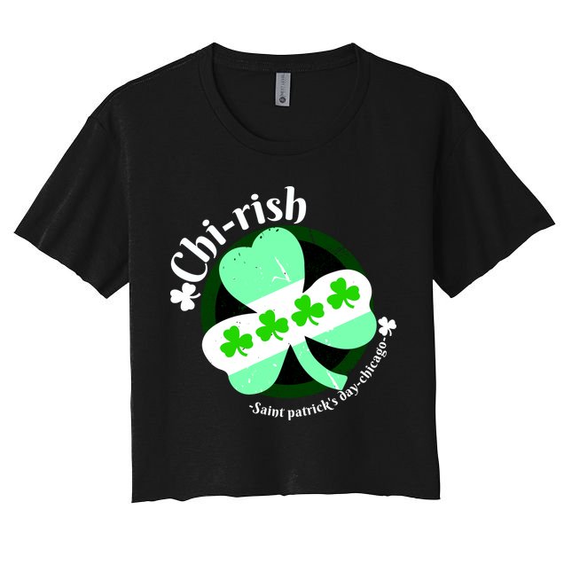 ChiRish St. Patrick's Day Chicago Irish Clover Crop Top