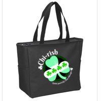 ChiRish St. Patrick's Day Chicago Irish Clover Zip Tote Bag