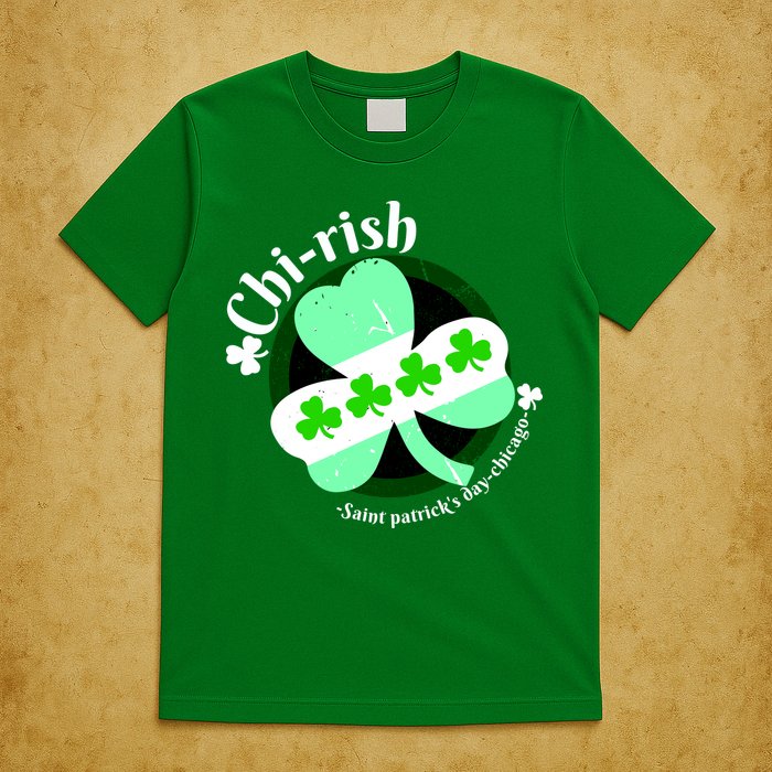 ChiRish St. Patrick's Day Chicago Irish Clover T-Shirt