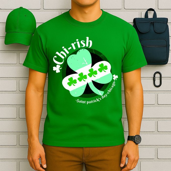 ChiRish St. Patrick's Day Chicago Irish Clover T-Shirt