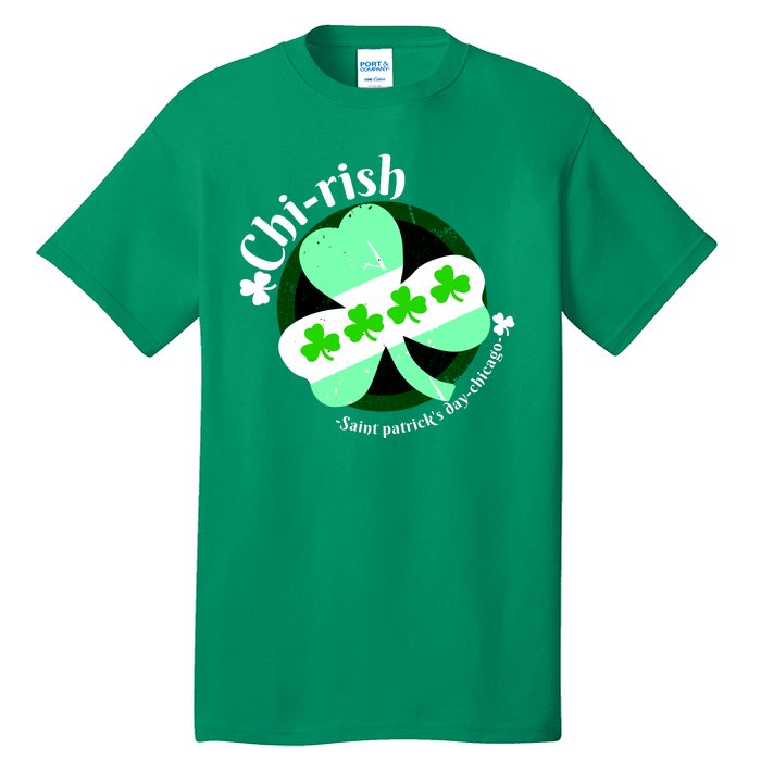 ChiRish St. Patrick's Day Chicago Irish Clover Tall T-Shirt