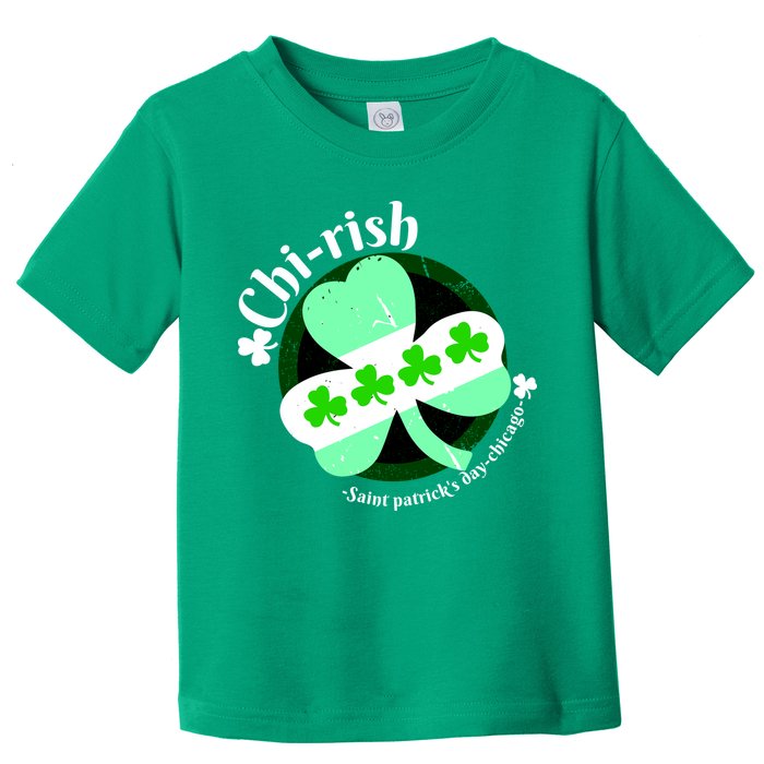 ChiRish St. Patrick's Day Chicago Irish Clover Toddler T-Shirt