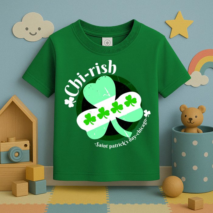ChiRish St. Patrick's Day Chicago Irish Clover Toddler T-Shirt
