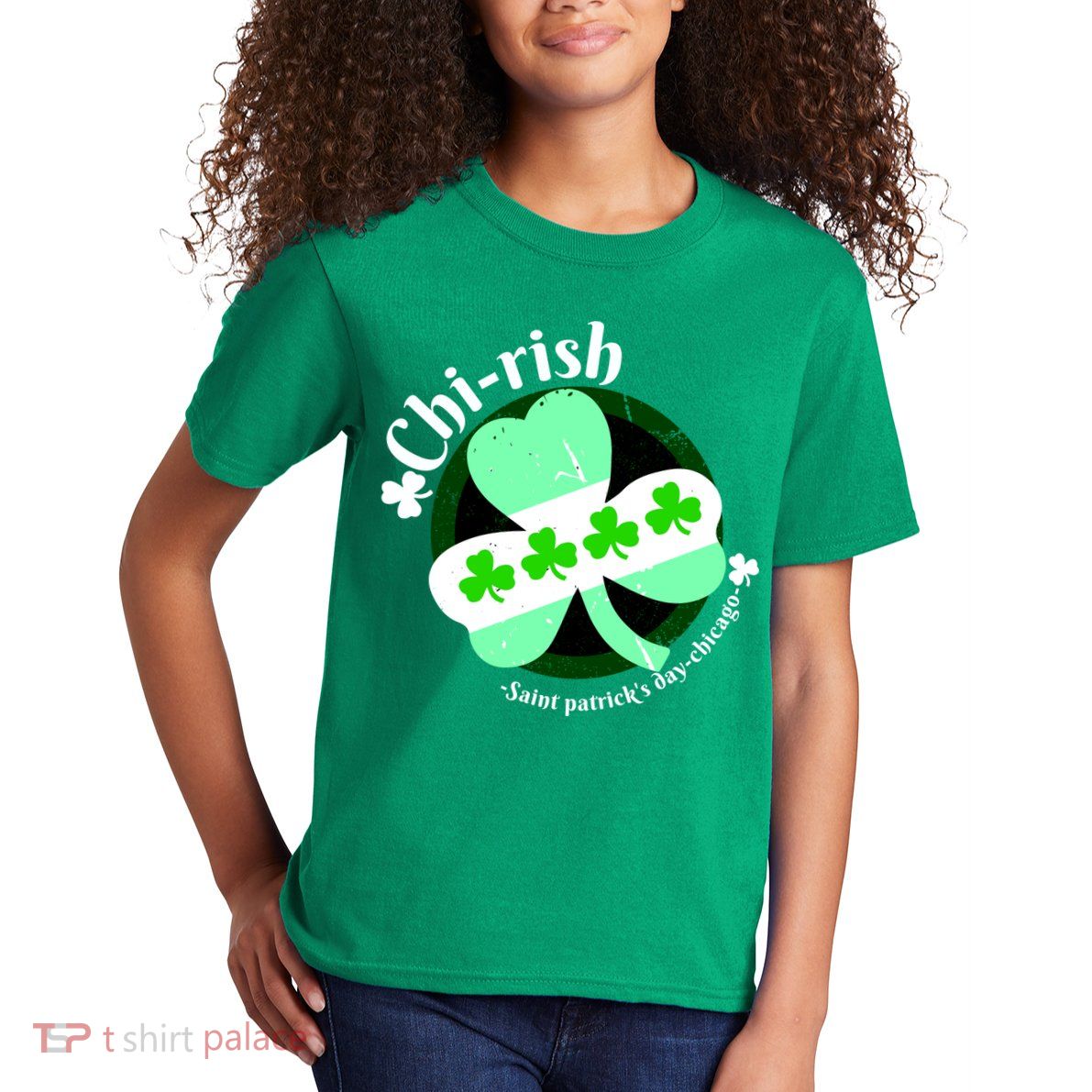 ChiRish St. Patrick's Day Chicago Irish Clover Kids T-Shirt