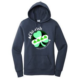 ChiRish St. Patrick's Day Chicago Irish Clover Women's Pullover Hoodie