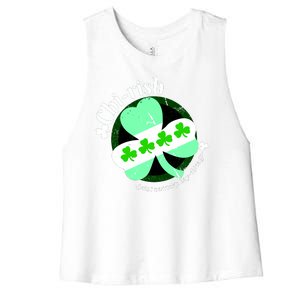 ChiRish St. Patrick's Day Chicago Irish Clover Women's Racerback Cropped Tank