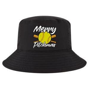 Christmas Softball Player Santa Claus Xmas Day Sport Cute Gift Cool Comfort Performance Bucket Hat