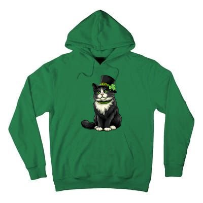 Cat St Patricks Day Shamrock Irish Tall Hoodie