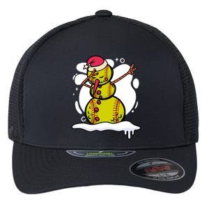 Christmas Softball Player Santa Claus Xmas Day Sport Gift Flexfit Unipanel Trucker Cap