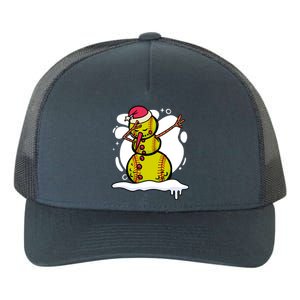 Christmas Softball Player Santa Claus Xmas Day Sport Gift Yupoong Adult 5-Panel Trucker Hat