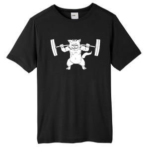 Cat Squat Powerlifting Cool Tall Fusion ChromaSoft Performance T-Shirt