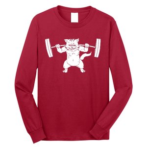 Cat Squat Powerlifting Cool Long Sleeve Shirt