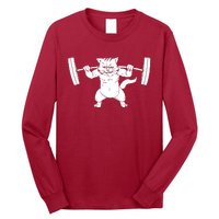 Cat Squat Powerlifting Cool Long Sleeve Shirt