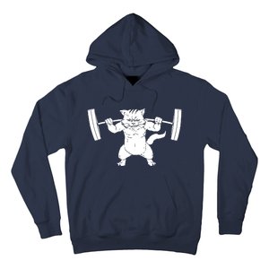 Cat Squat Powerlifting Cool Hoodie