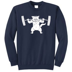 Cat Squat Powerlifting Cool Sweatshirt