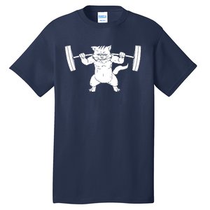 Cat Squat Powerlifting Cool Tall T-Shirt