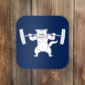 Cat Squat Powerlifting Cool Coaster