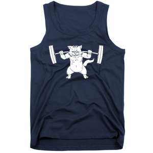 Cat Squat Powerlifting Cool Tank Top