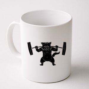 Cat Squat Powerlifting Cool Coffee Mug