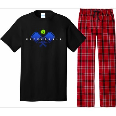 Cool Stylized Pickleball With Paddles And Ball Pickleball Pajama Set