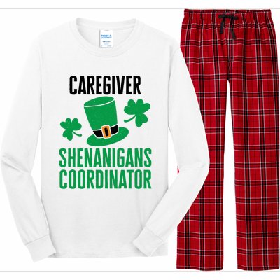 Caregiver St. Patricks Day Shenanigans Coordinator Premium Long Sleeve Pajama Set