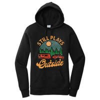 Camping Still Plays Outside Caravan Rv Trailer Women's Pullover Hoodie