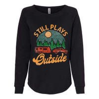 Camping Still Plays Outside Caravan Rv Trailer Womens California Wash Sweatshirt