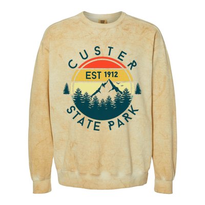 Custer State Park Colorblast Crewneck Sweatshirt