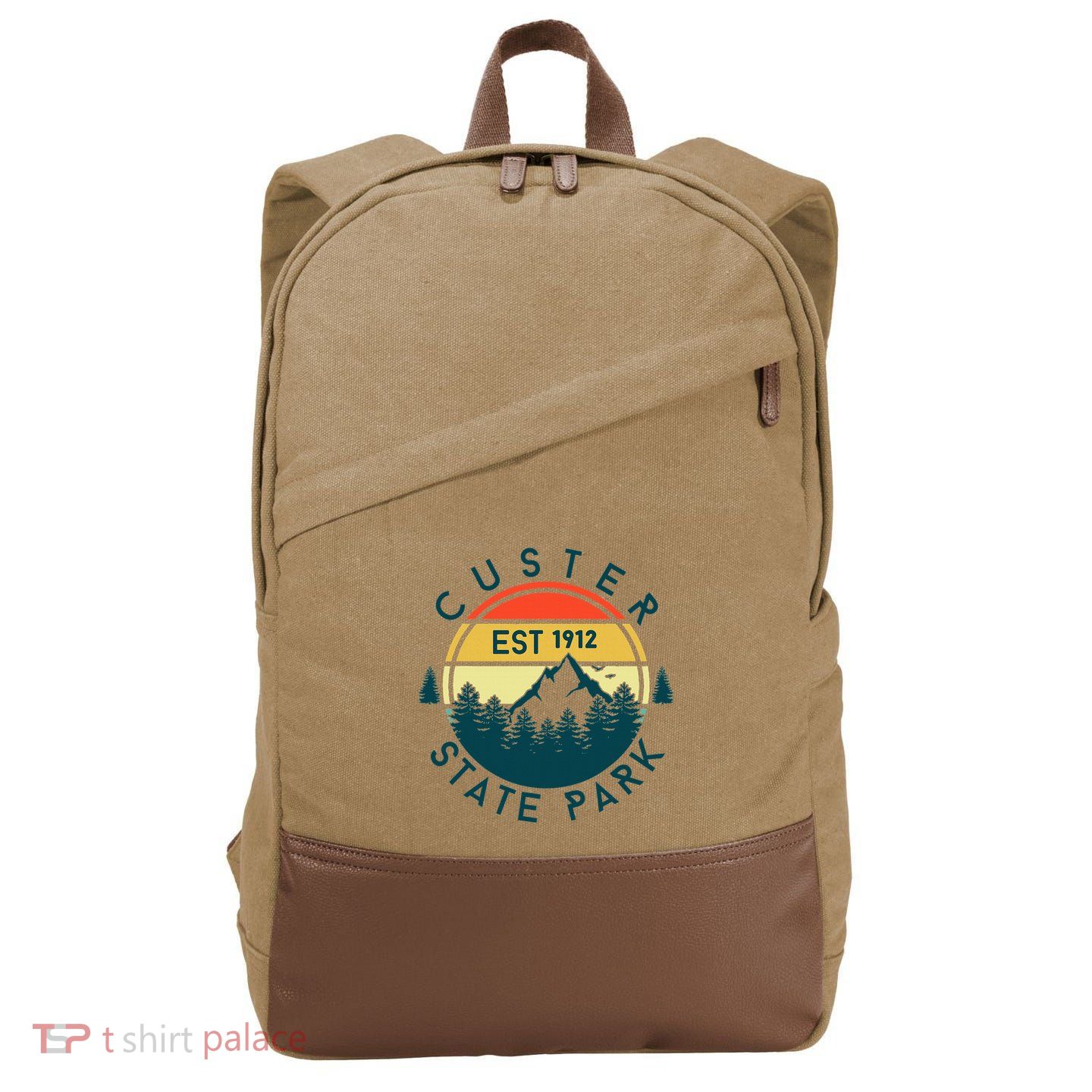 Custer State Park Cotton Canvas Backpack