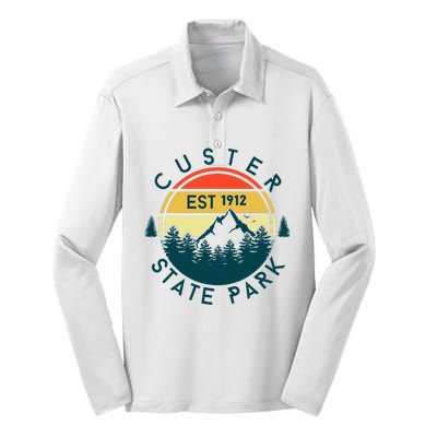 Custer State Park Silk Touch Performance Long Sleeve Polo