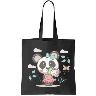 Cute Selfie Panda Girl Bag