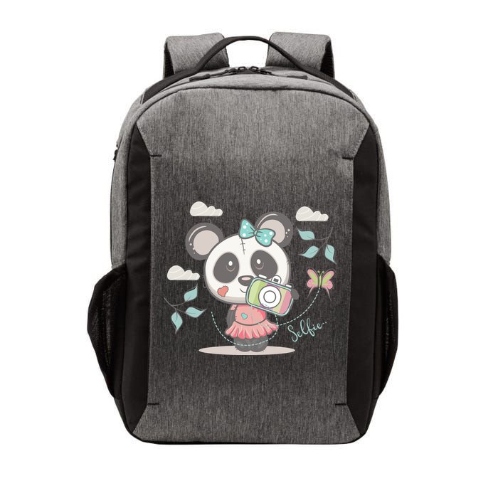 Cute Selfie Panda Girl Vector Backpack
