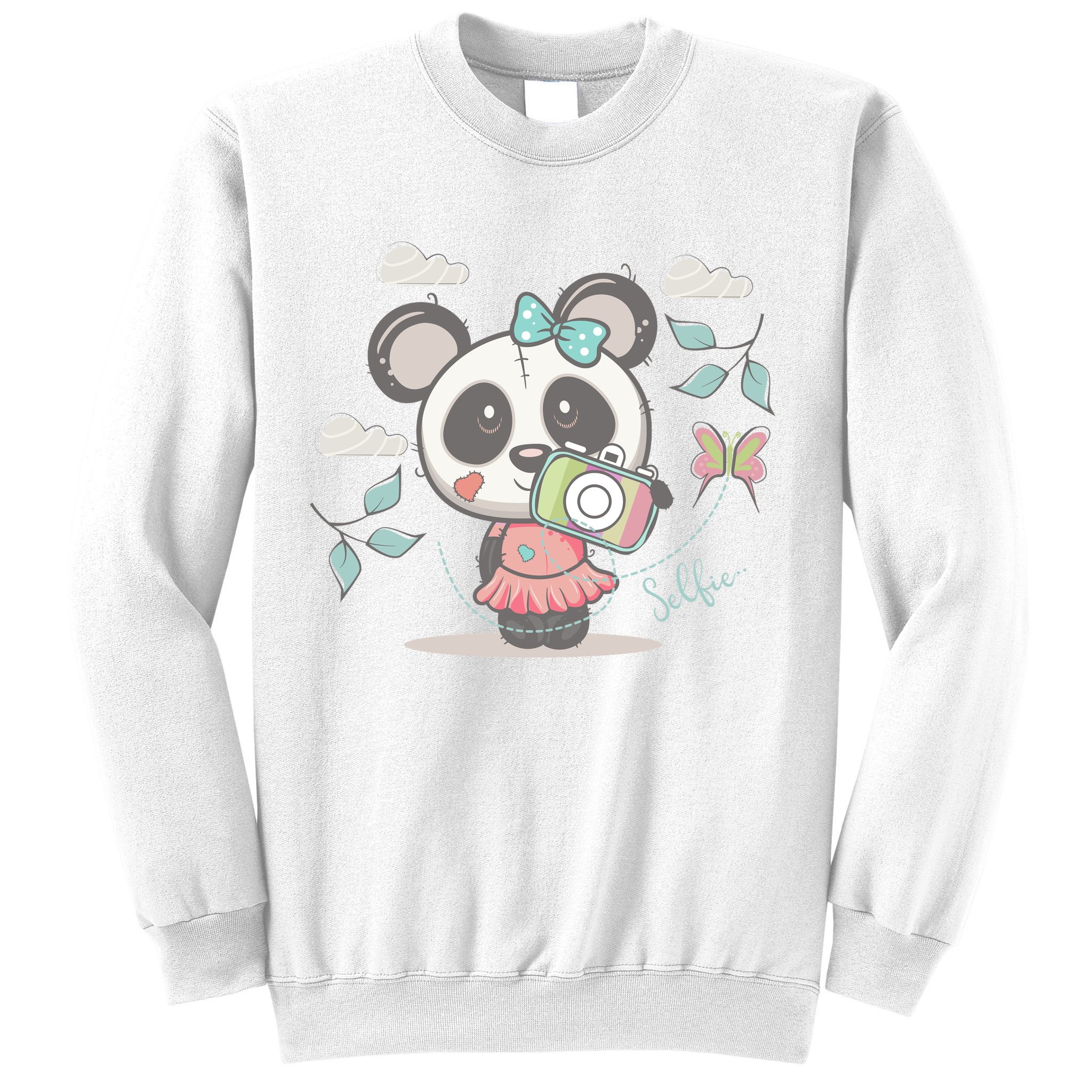 Cute Selfie Panda Girl Sweatshirt