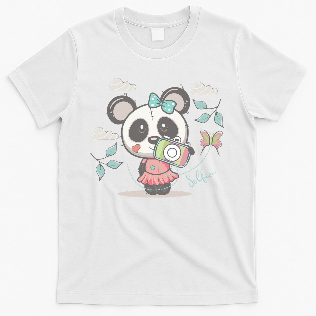 Cute Selfie Panda Girl T-Shirt