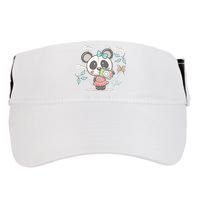 Cute Selfie Panda Girl Adult Drive Performance Visor