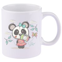 Cute Selfie Panda Girl 11oz C Handle Ceramic Mug