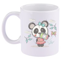 Cute Selfie Panda Girl 11oz C Handle Ceramic Mug