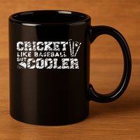 Cricket Sport Player 11oz C Handle Ceramic Mug