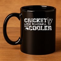 Cricket Sport Player 11oz C Handle Ceramic Mug