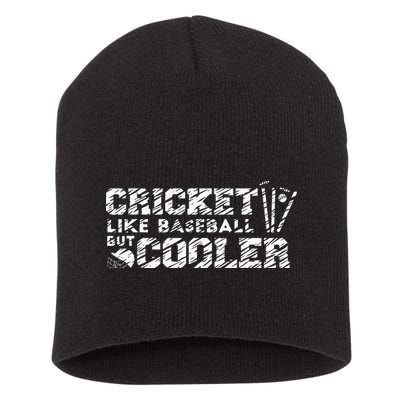 Cricket Sport Player Short Acrylic Beanie