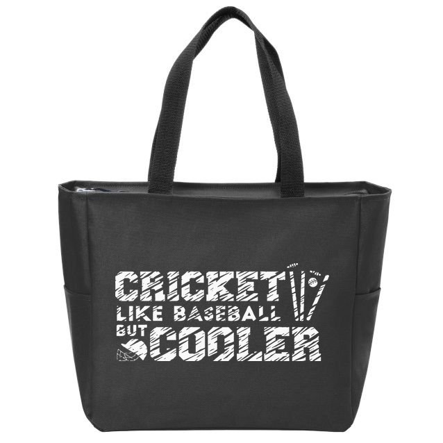 Cricket Sport Player Zip Tote Bag