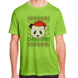 Cute Santa Panda Ugly Christmas Sweater Adult ChromaSoft Performance T-Shirt