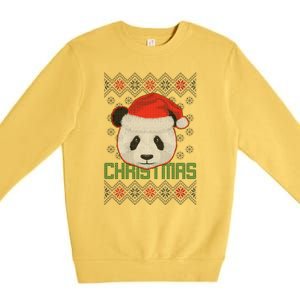 Cute Santa Panda Ugly Christmas Sweater Premium Crewneck Sweatshirt