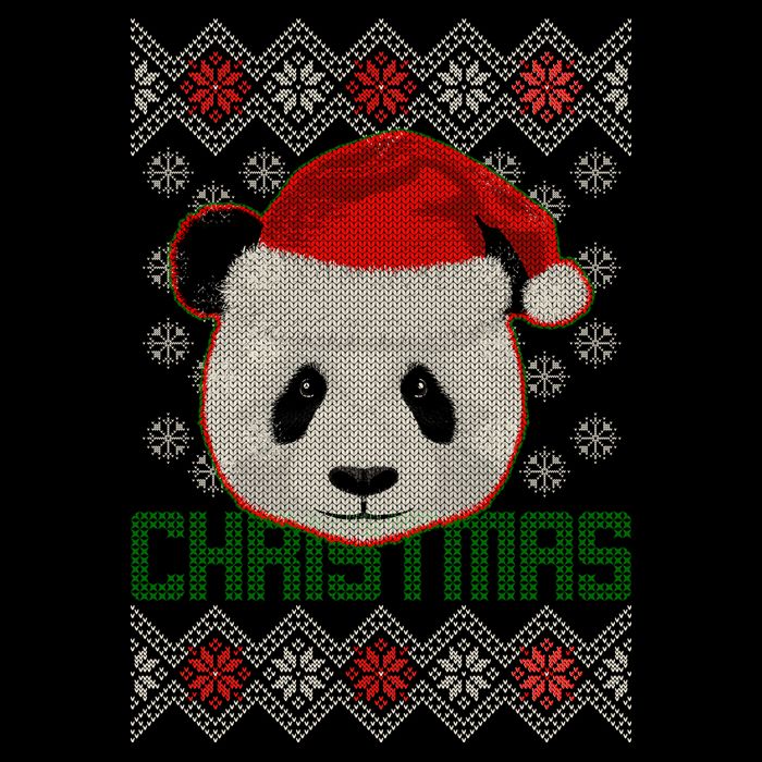 Cute Santa Panda Ugly Christmas Sweater Doggie Tank