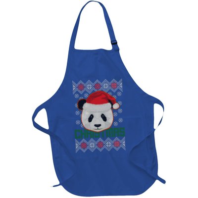 Cute Santa Panda Ugly Christmas Sweater Apron