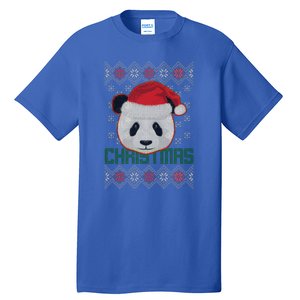 Cute Santa Panda Ugly Christmas Sweater Tall T-Shirt