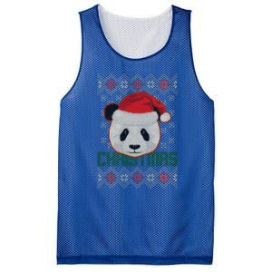 Cute Santa Panda Ugly Christmas Sweater Mesh Reversible Basketball Jersey Tank